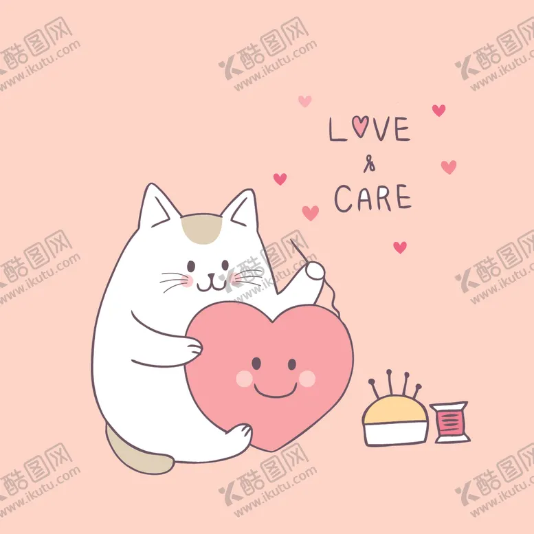 编号：38137902100319435243【酷图网】源文件下载-卡通可爱小猫咪