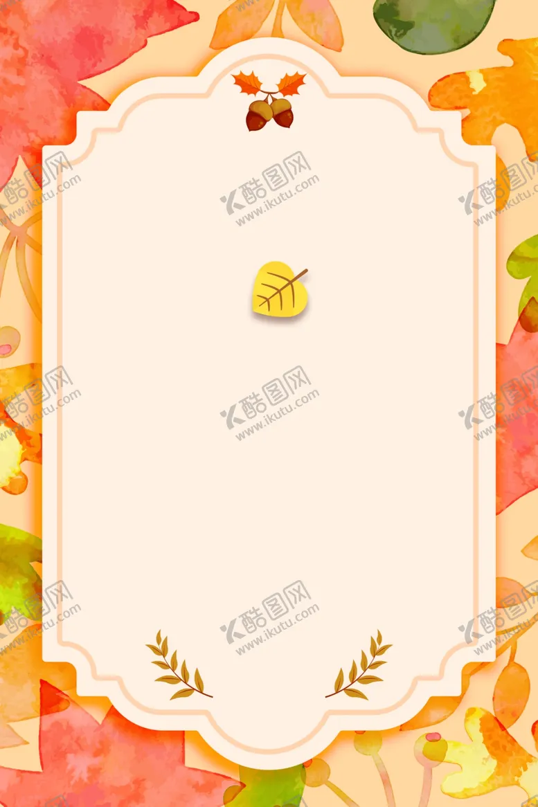 编号：44715906272120009729【酷图网】源文件下载-秋天元素背景