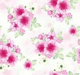 水彩花