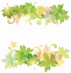 树叶花朵花纹矢量花纹素材