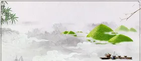 茶道海报背景楼佛境禅心古代文化禅一味