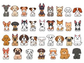 外国宠物狗卡通