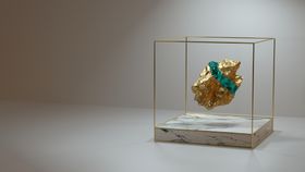 黄金矿石立体彩色背景