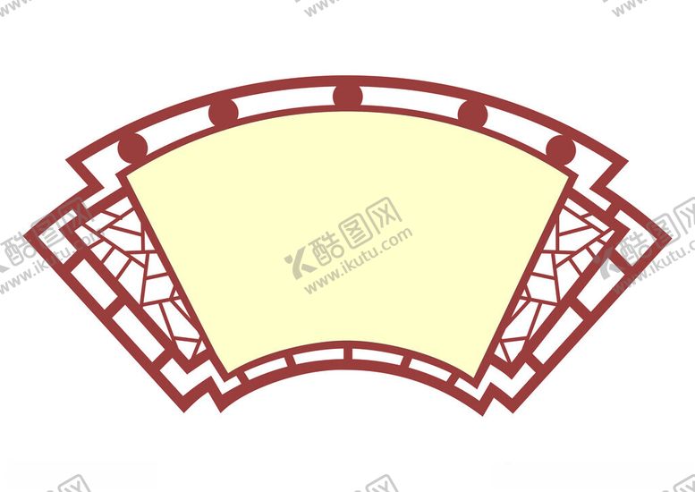 编号：28417512250639507370【酷图网】源文件下载-空白扇形标牌