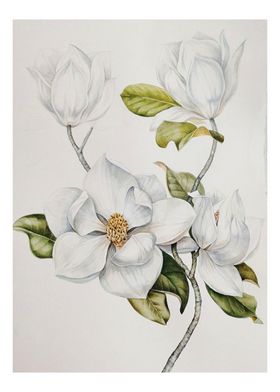 现代客厅手绘花卉装饰画