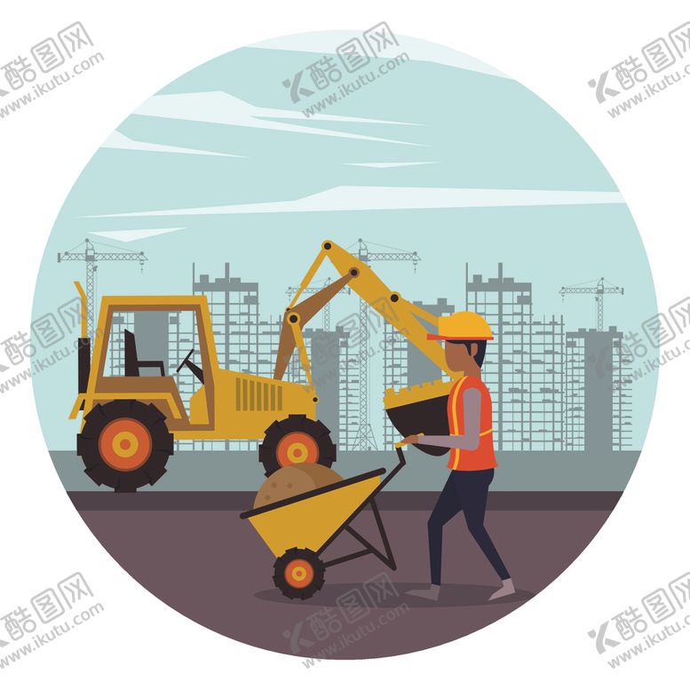 编号：58352209151533089236【酷图网】源文件下载-扁平建筑插画