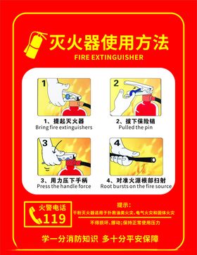 灭火器使用方法