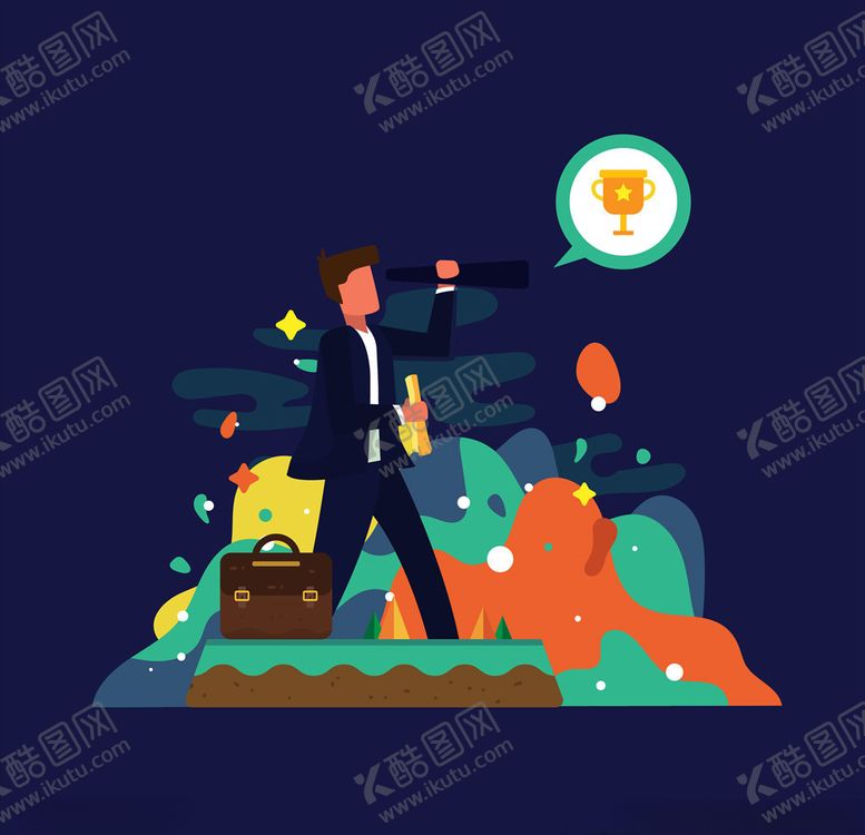 编号：68270106262244528638【酷图网】源文件下载-商务人士插画