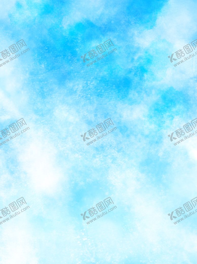编号：51910505100636213728【酷图网】源文件下载-纯原创唯美梦幻蓝色水彩背景