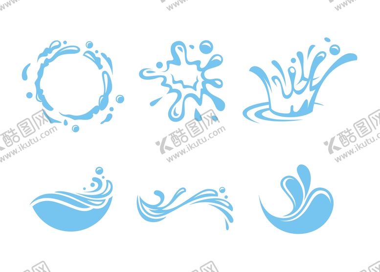 编号：85065101290500241902【酷图网】源文件下载-水纹波浪矢量素材