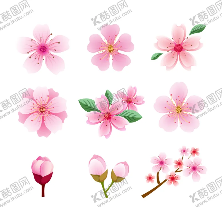 编号：05483609220336059304【酷图网】源文件下载-樱花插画