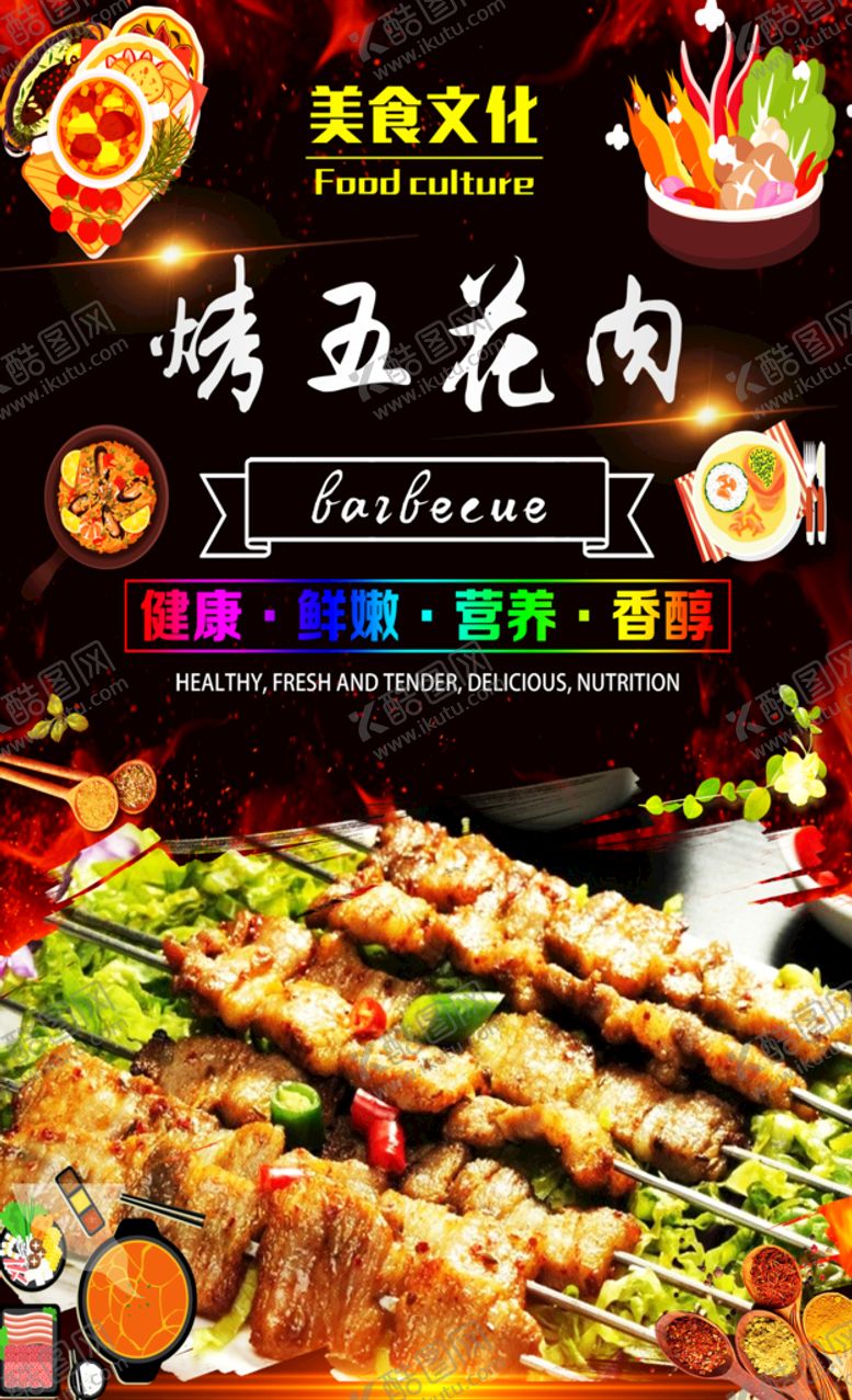 编号：45398609200050152801【酷图网】源文件下载-烤五花肉
