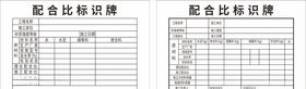 配合比标识牌