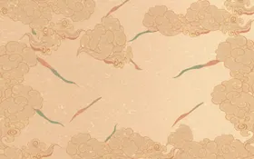 敦煌背景手绘城市旅游国潮