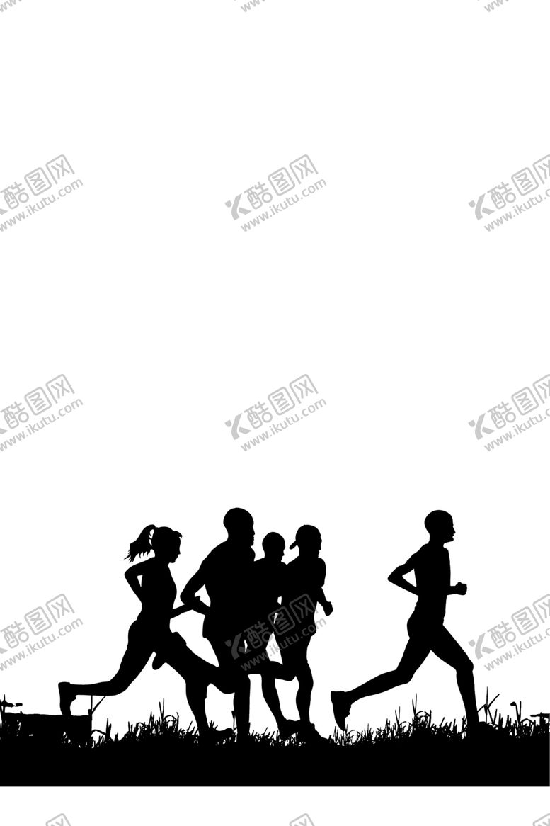 编号：72104307051733209325【酷图网】源文件下载-跑步剪影