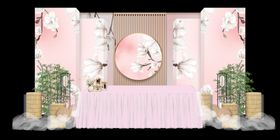粉色婚礼场景