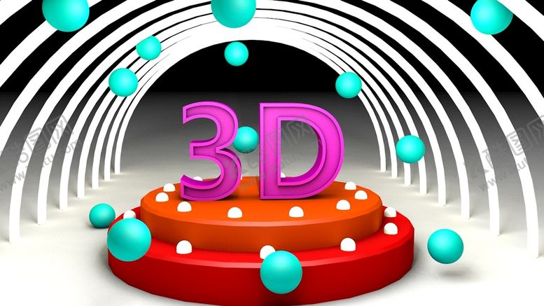 编号：13388501141327208937【酷图网】源文件下载-3D建模圆形舞台场景
