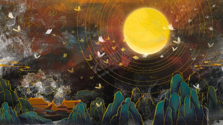 编号：23012804131933349121【酷图网】源文件下载-奇幻落日下的壮丽山海景观