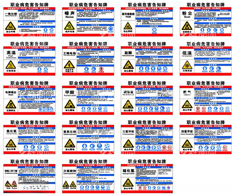 编号：97878412180600593335【酷图网】源文件下载-职业病危害告知牌