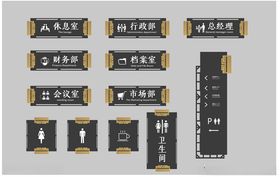 新中式科室牌门牌