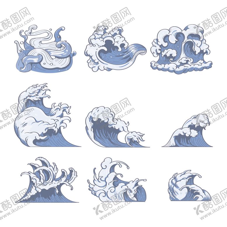 编号：14345009272244394891【酷图网】源文件下载-海浪波浪波纹