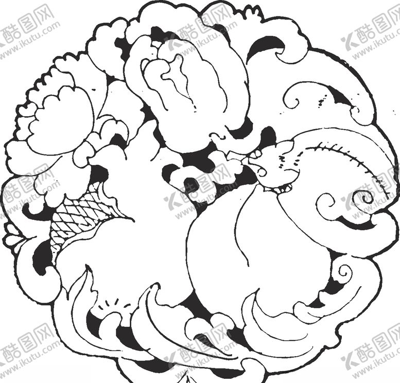 编号：93920005010032389659【酷图网】源文件下载-镂空花图案