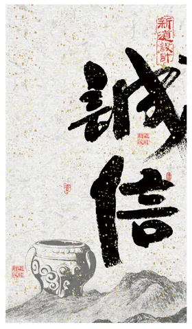 公司文化宣传单古典艺术价值核心宣传栏