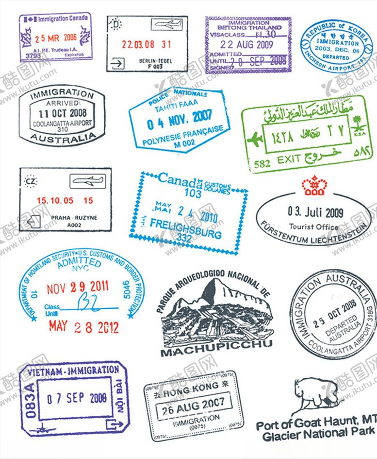 编号：66837109132201038965【酷图网】源文件下载-矢量邮戳标签素材