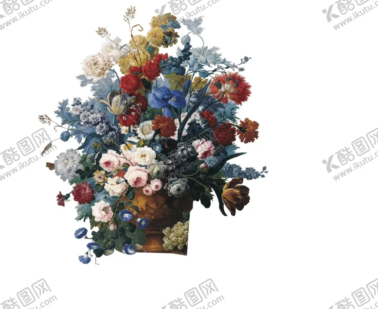 编号：20099403141738045412【酷图网】源文件下载-油画花团锦簇