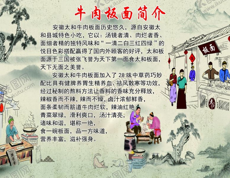 编号：99839705161030136434【酷图网】源文件下载-牛肉板面简介（分层不详细）