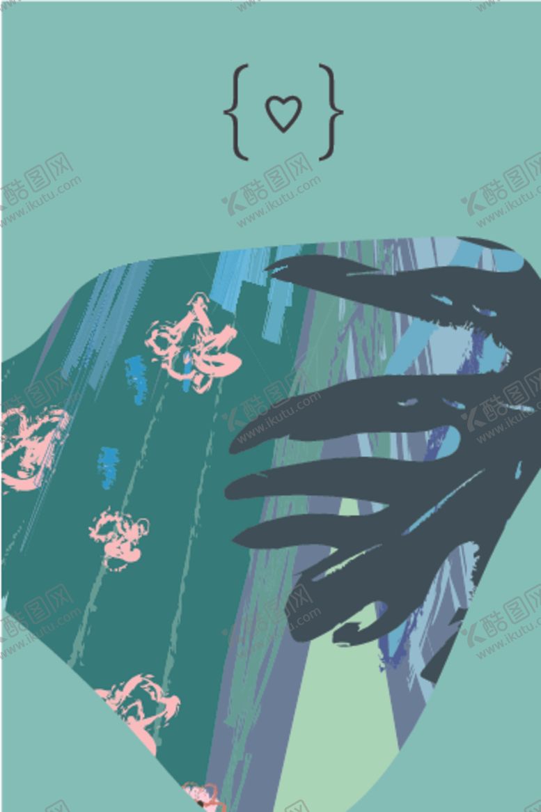 编号：65261610060315081306【酷图网】源文件下载-植物抽象装饰画图案