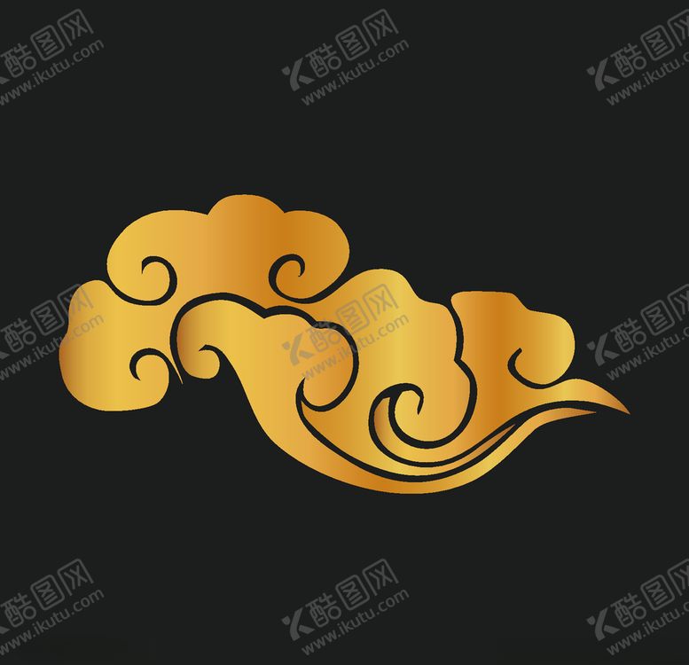 编号：38007610052233174401【酷图网】源文件下载-矢量古典祥云