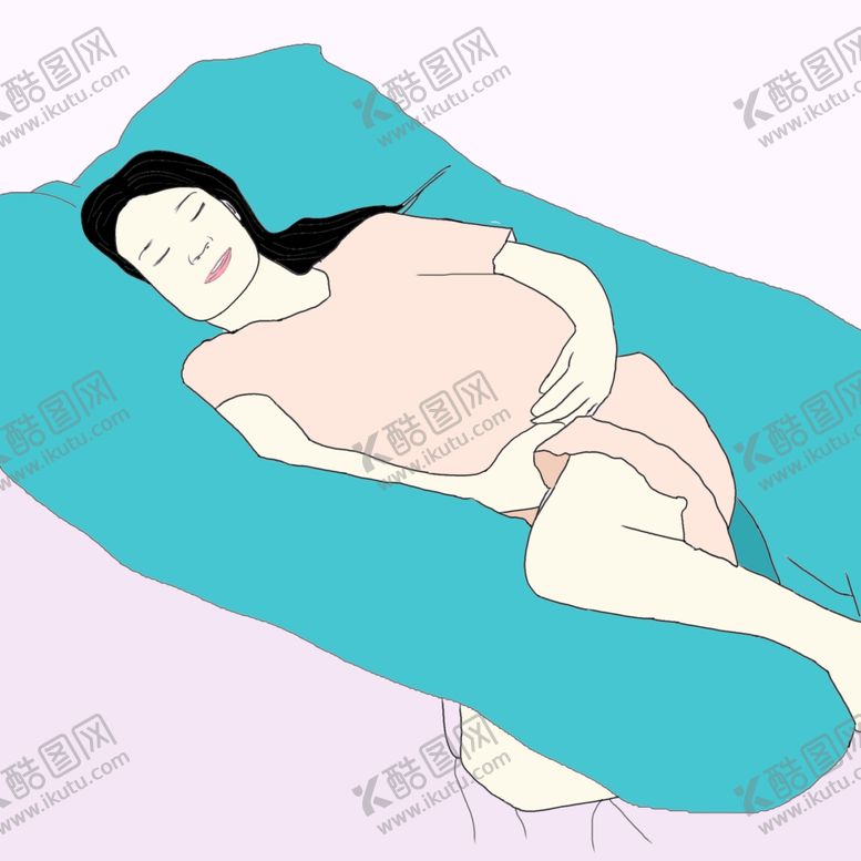 编号：35586207131353511939【酷图网】源文件下载-孕期睡姿，怀孕睡姿