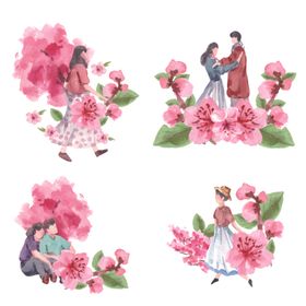 城市中的多元情侣浪漫瞬间