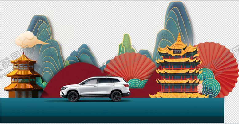 编号：91807609221755157695【酷图网】源文件下载-古风汽车