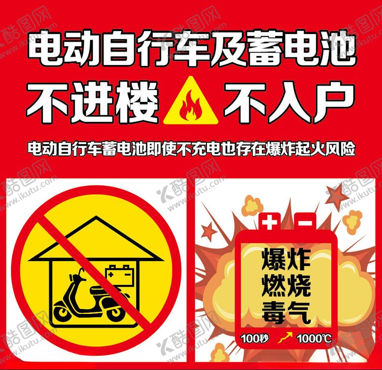 编号：89067501312044418900【酷图网】源文件下载-电动自行车及蓄电池不进楼不入户