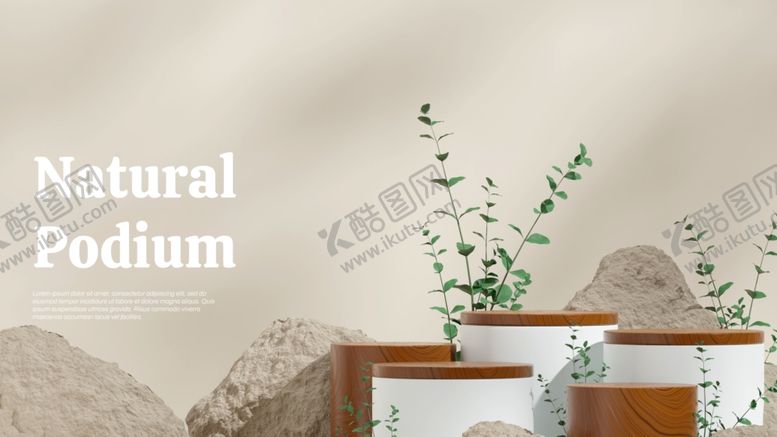 编号：37879302281835467904【酷图网】源文件下载-自然风绿植电商促销展台背景