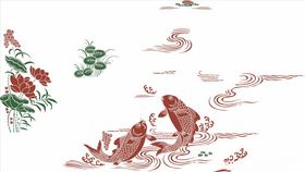 牡丹荷花鱼