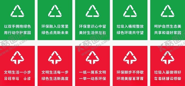 编号：43356304242119295974【酷图网】源文件下载-垃圾分类标识牌展示