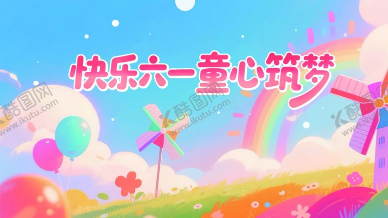 编号：10226504041458151656【酷图网】源文件下载-快乐六一童心筑梦场景