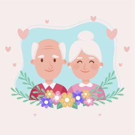 老年人爷爷奶奶敬生活
