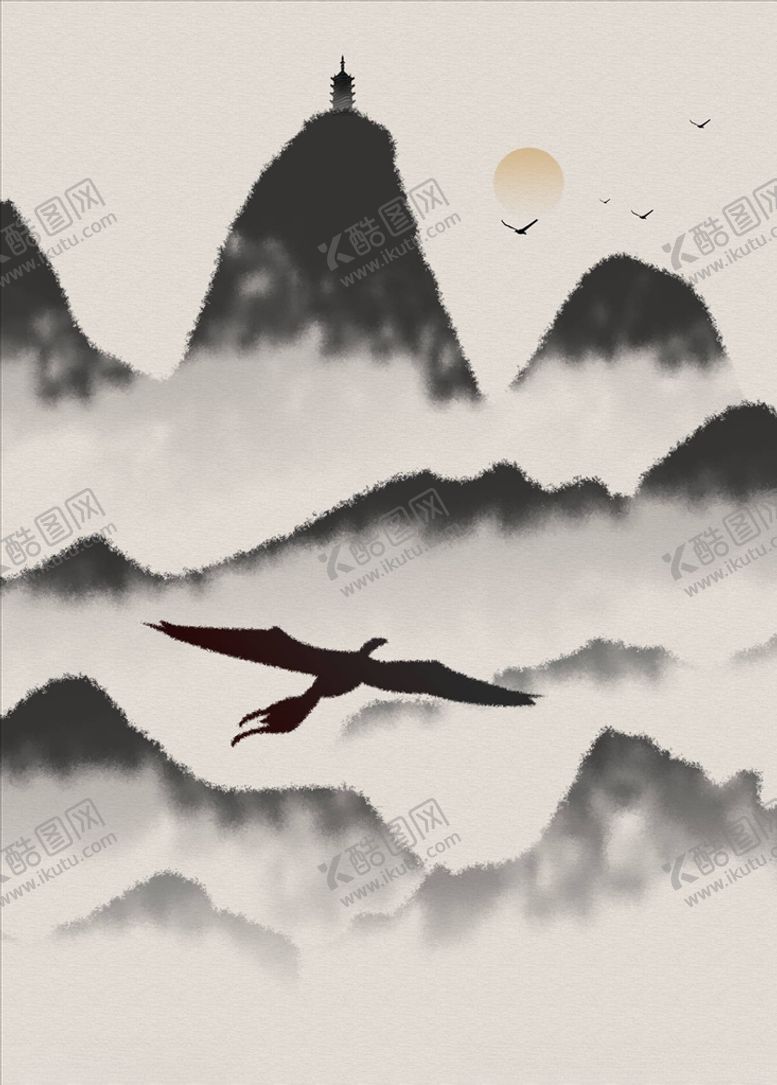 编号：34730505042317463513【酷图网】源文件下载-水墨装饰画