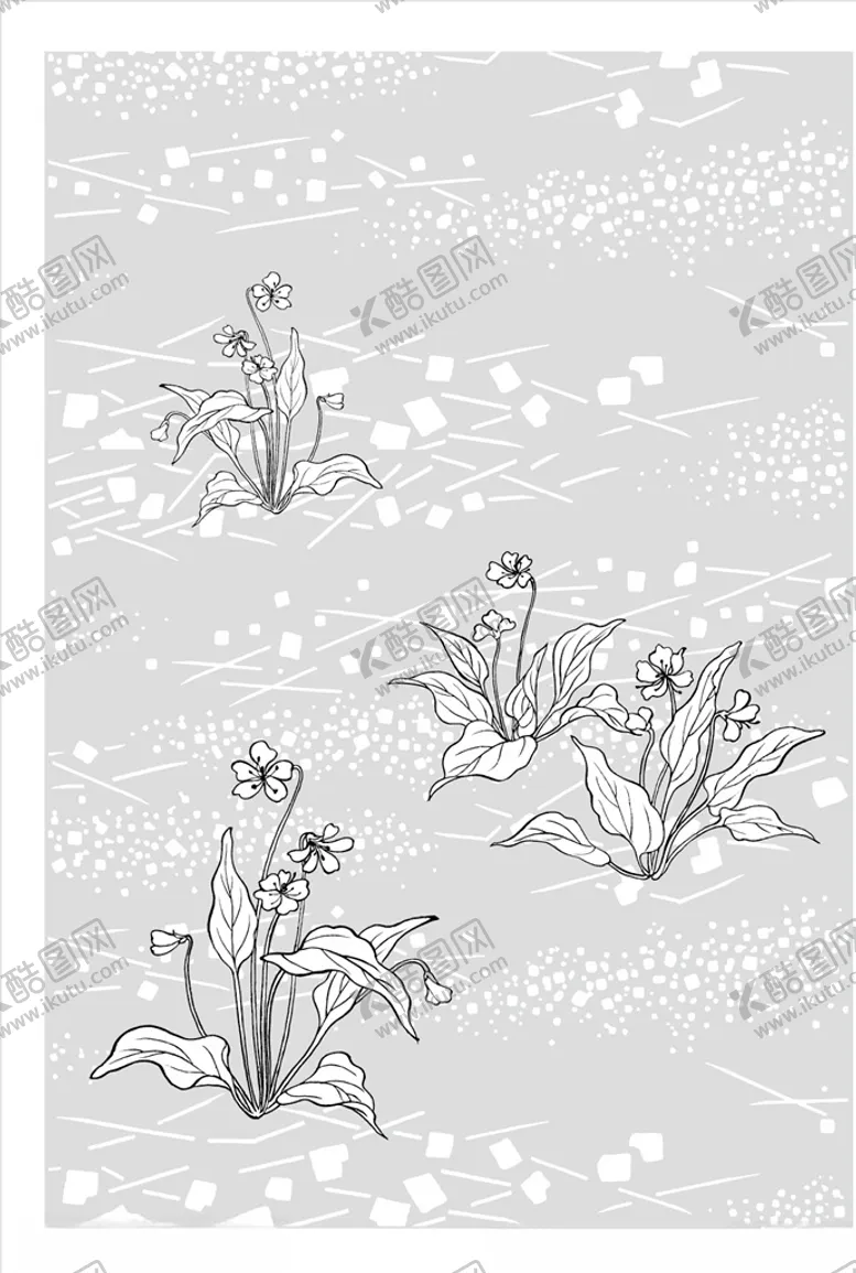 编号：47209206290534567634【酷图网】源文件下载-线描花朵