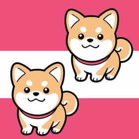 可爱柴犬卡通形象集合