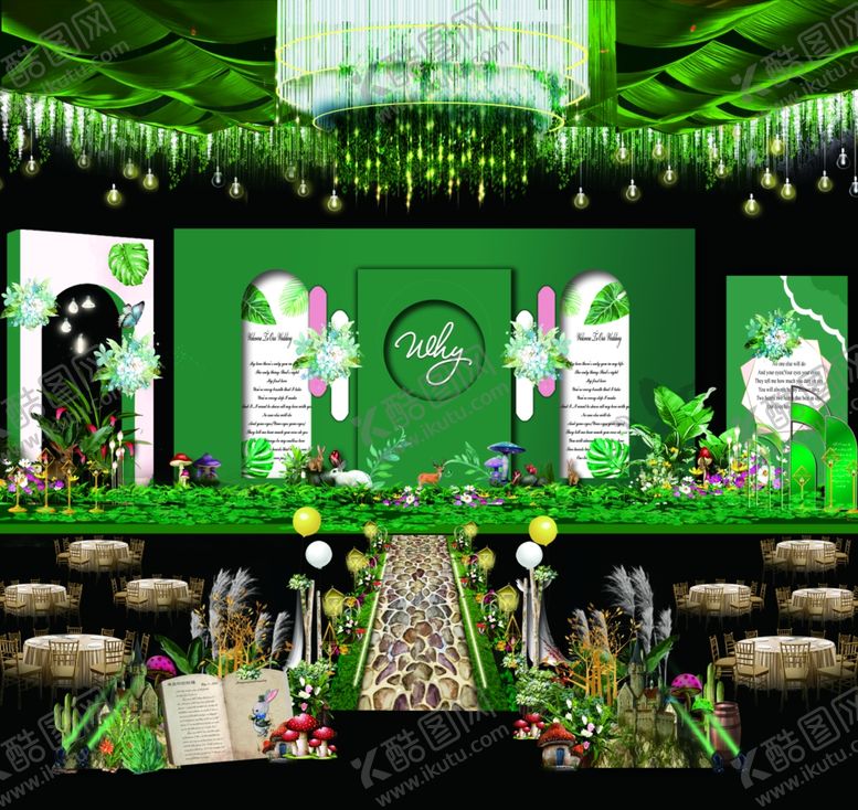 编号：57944409171907296922【酷图网】源文件下载-森系婚礼