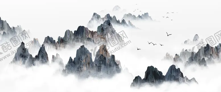编号：48760909142320587623【酷图网】源文件下载-水墨山水