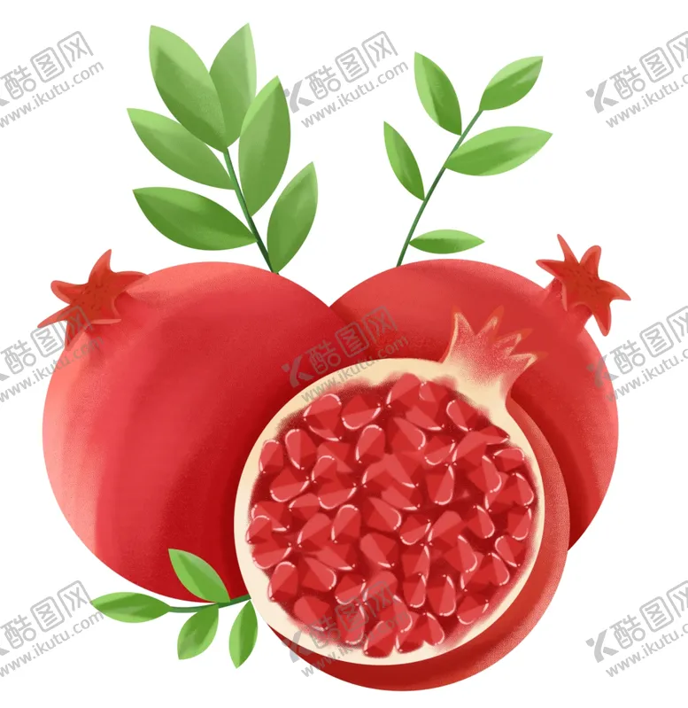 编号：84766212091843347232【酷图网】源文件下载-卡通手绘石榴