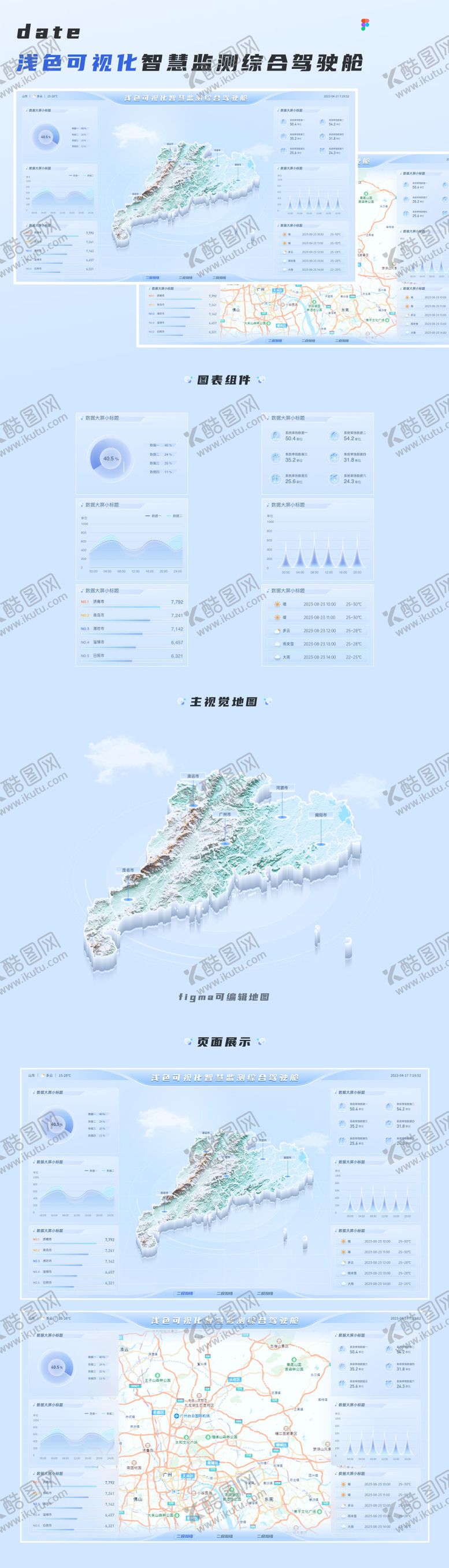 编号：36035212050731509577【酷图网】源文件下载-智慧监测综合驾驶舱UI设计
