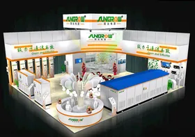 展览3D模型二面开口示三维设计
