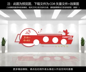 党建文化墙画展板